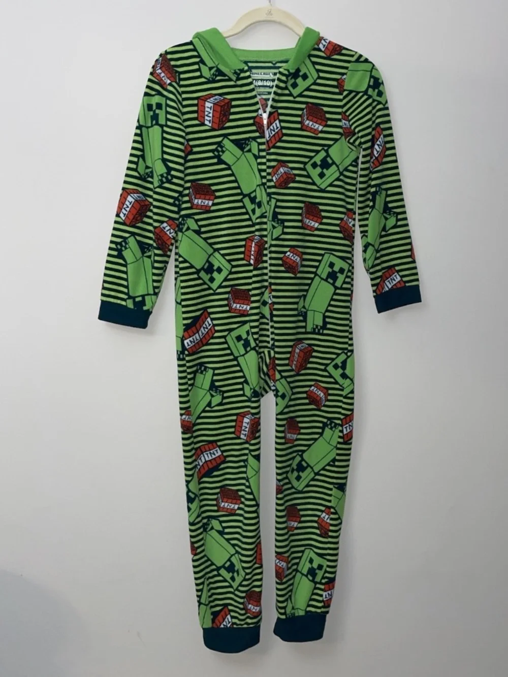 Minecraft One Piece Pajamas Size Medium